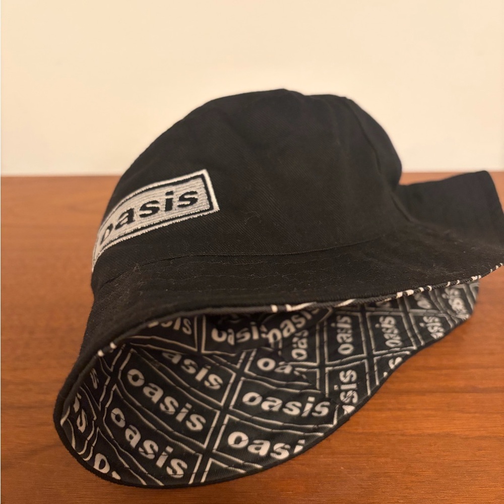 Oasis Black Logo Bucket Hat